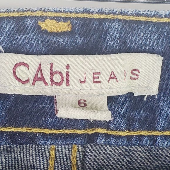 Cabi Jeans. Straight Leg, Blue Moon Indie Jean, Sz 6 - Picture 9 of 10